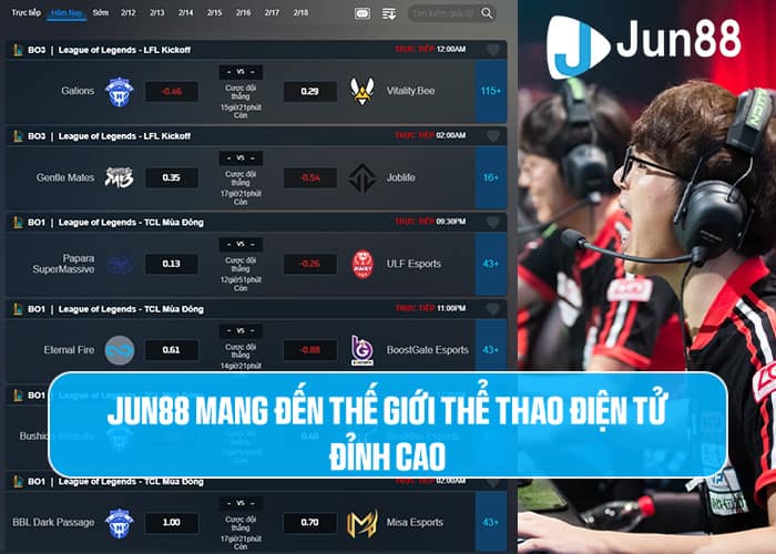 E-Sports Jun88 - thế giới thể thao điện tử đỉnh cao E-Sports Jun88 - thế giới thể thao điện tử đỉnh cao