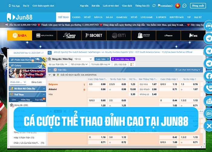 Thể Thao Jun88 - cá cược thể thao đỉnh cao Thể Thao Jun88 - cá cược thể thao đỉnh cao